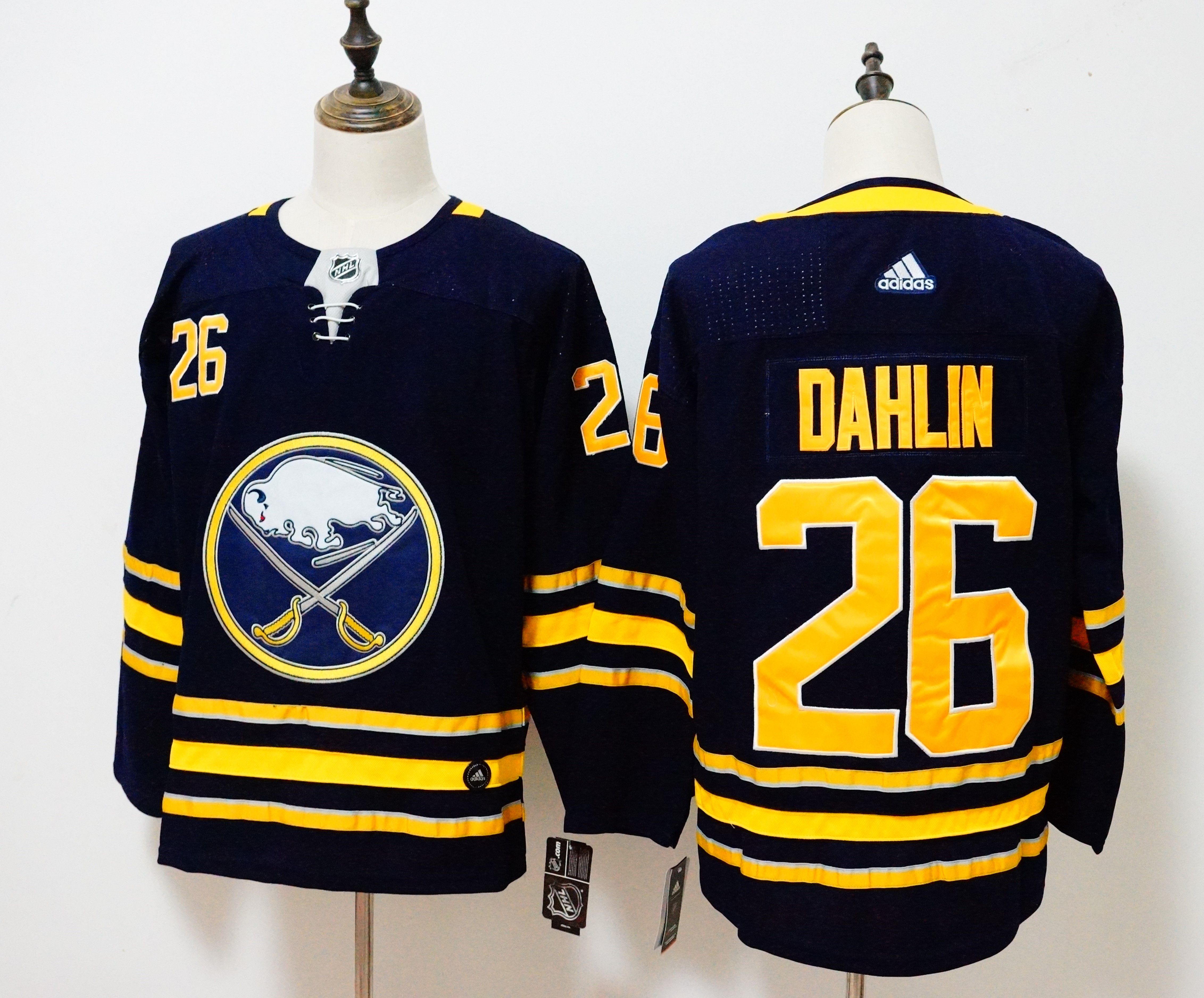 Men Buffalo Sabres #26 Dahlin Blue Hockey Stitched Adidas NHL Jerseys